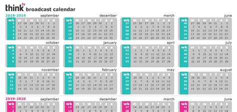 Nielsen Broadcast Calendar 2022